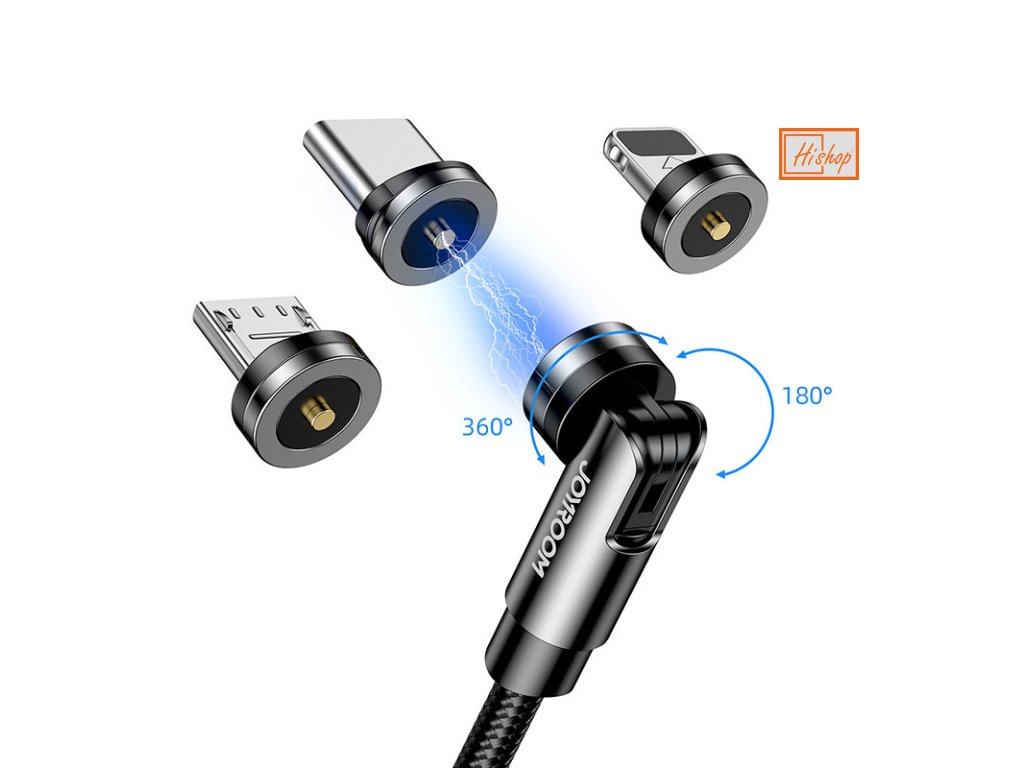 eng pl Joyroom 3in1 magnetic USB Lightning USB Type C micro USB charging cable 2 4A 1 2m black S 1224X2 LCM black 77569 1
