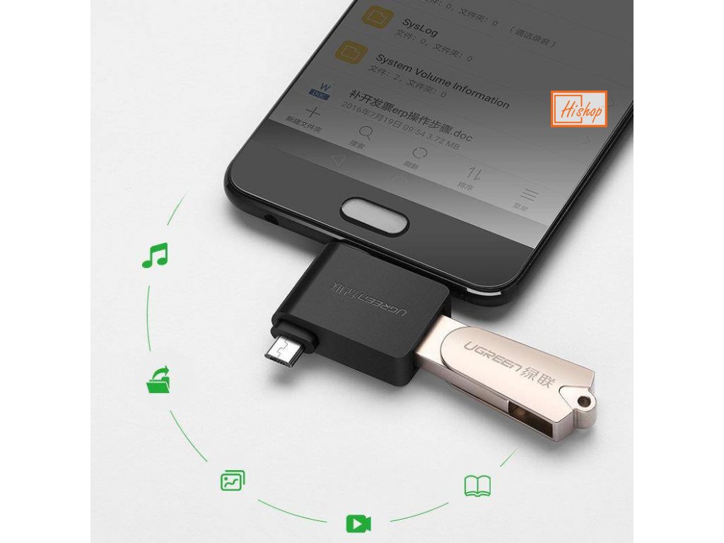 eng pl Ugreen OTG adapter USB USB 3 2 Gen 1 5Gbps USB Type C micro USB black 30453 23985 9