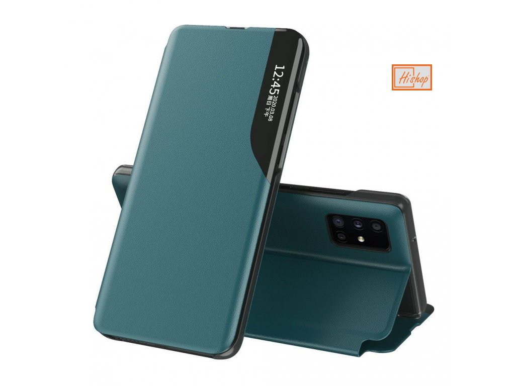 eng pl Eco Leather View Case elegant bookcase type case with kickstand for Samsung Galaxy S20 Ultra green 63517 1