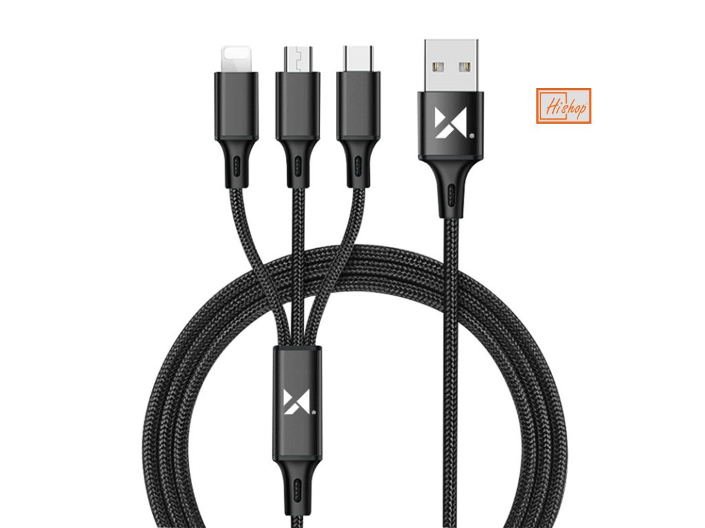 eng pl Wozinsky cable 3w1 USB USB Typ C micro USB Lightning 2 8A 1 25m black 72473 5