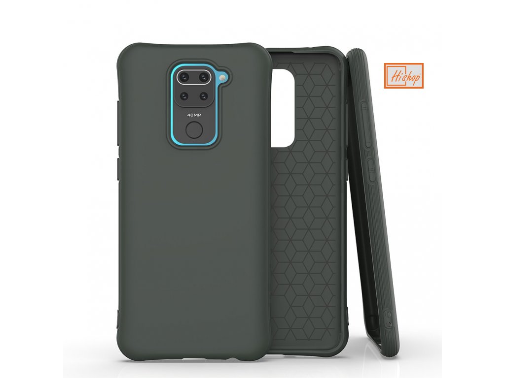 eng pl Soft Color Case flexible gel case for Xiaomi Redmi 10X 4G Xiaomi Redmi Note 9 dark green 64317 1