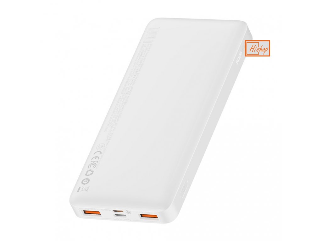eng pl Baseus Bipow Digital Display Power bank 10000mAh 20W 2x USB USB Type C micro USB 20W Quick Charge AFC FCP white PPDML L02 74030 1
