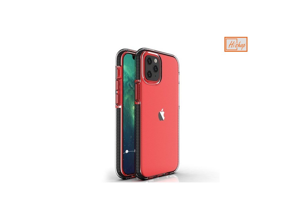 eng pm Spring Case clear TPU gel protective cover with colorful frame for iPhone 12 mini black 63312 1