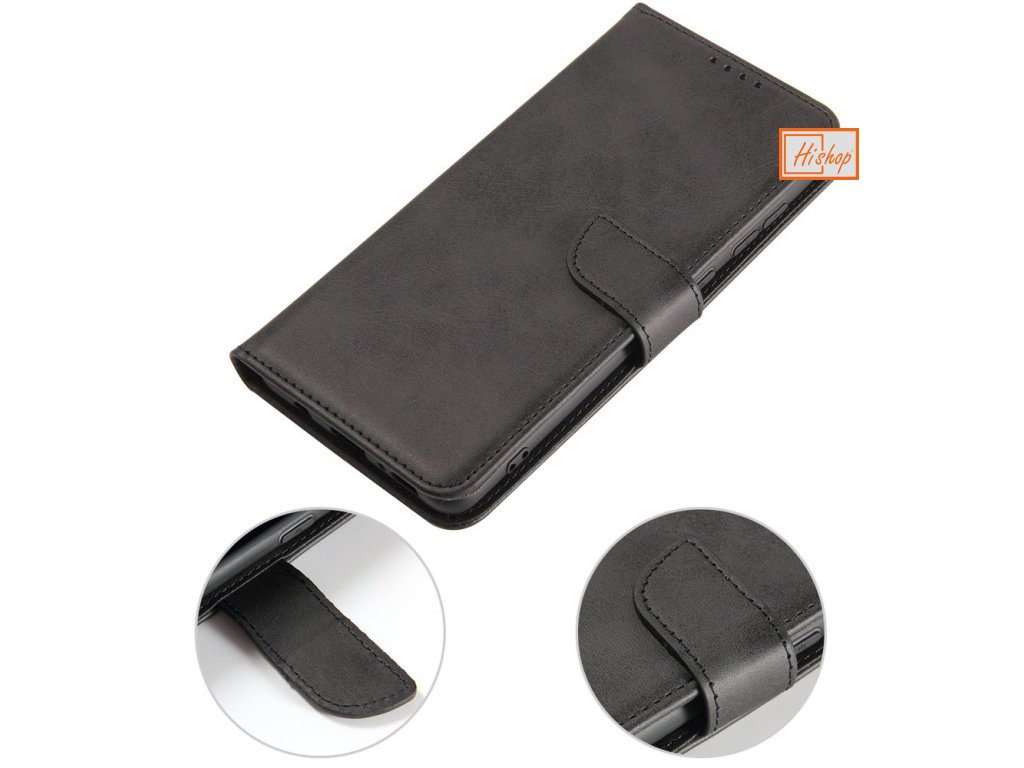 eng pl Magnet Case elegant bookcase type case with kickstand for Samsung Galaxy A71 5G black 65912 1
