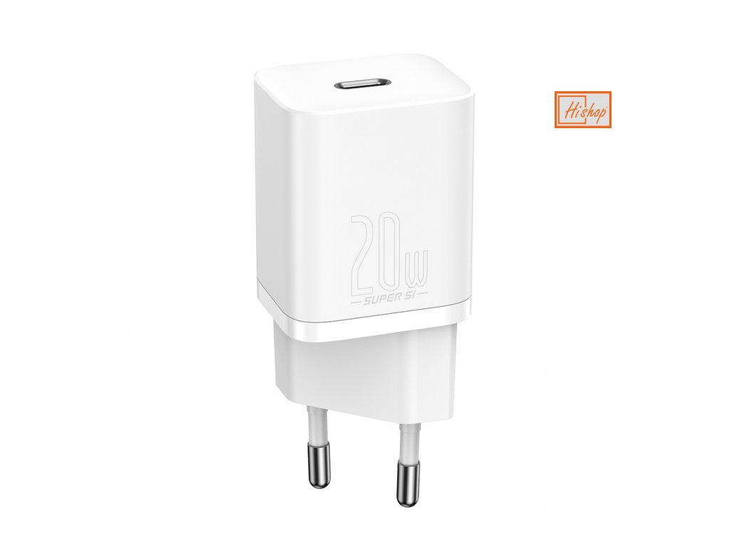 eng pl Baseus Super Si 1C fast wall charger USB Type C 20 W Power Delivery white CCSUP B02 79103 1