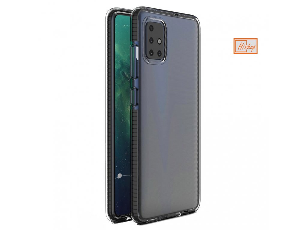 eng pl Spring Case clear TPU gel protective cover with colorful frame for Xiaomi Redmi 10X 4G Xiaomi Redmi Note 9 black 61306 1
