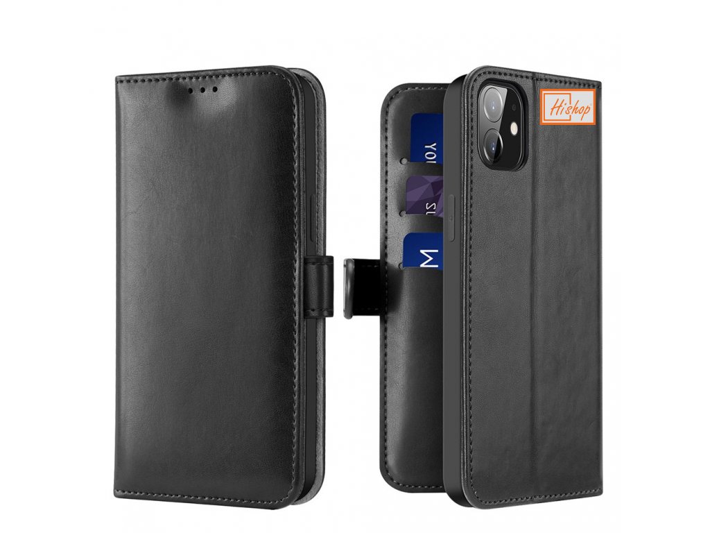 eng pl Dux Ducis Kado Bookcase wallet type case for iPhone 12 mini black 62067 1