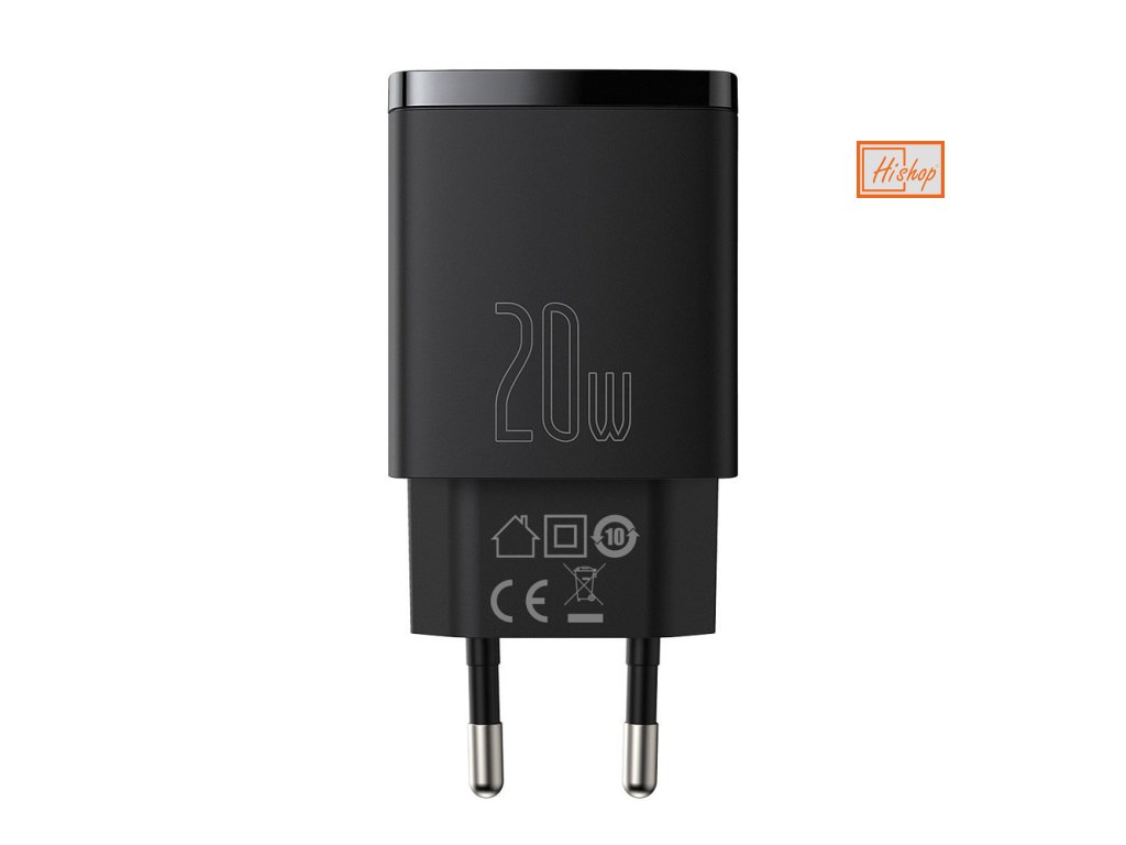 eng pl Baseus Compact Fast USB USB Type C Charger 20W 3A Power Delivery Quick Charge 3 0 black CCXJ B01 72430 1