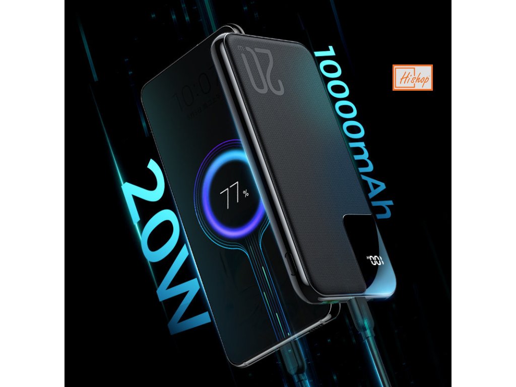 eng pl Joyroom Starchi power bank 10000mAh 20W Power Delivery Quick Charge 2x USB 1x USB Type C black JR QP190 77581 1