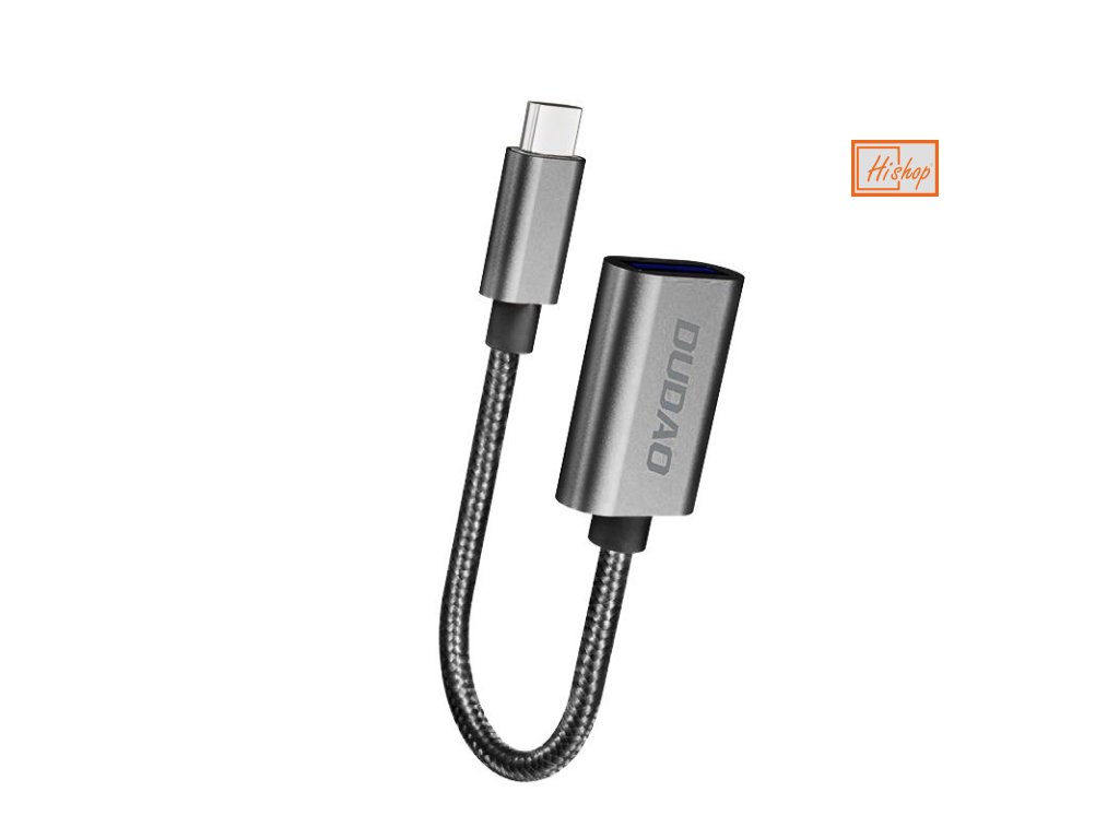 eng pl Dudao adapter cable OTG USB 2 0 to USB Type C gray L15T 62449 5