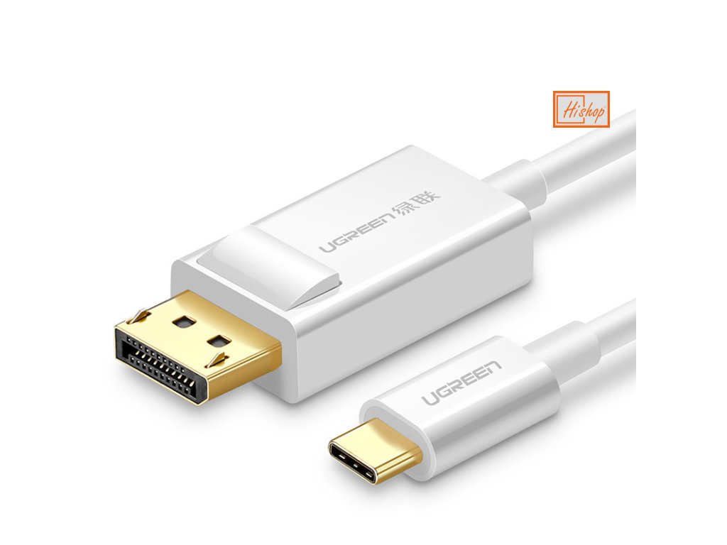 eng pl Ugreen unidirectional USB Type C to Display Port 4K 1 5m adapter cable white MM139 85069 10