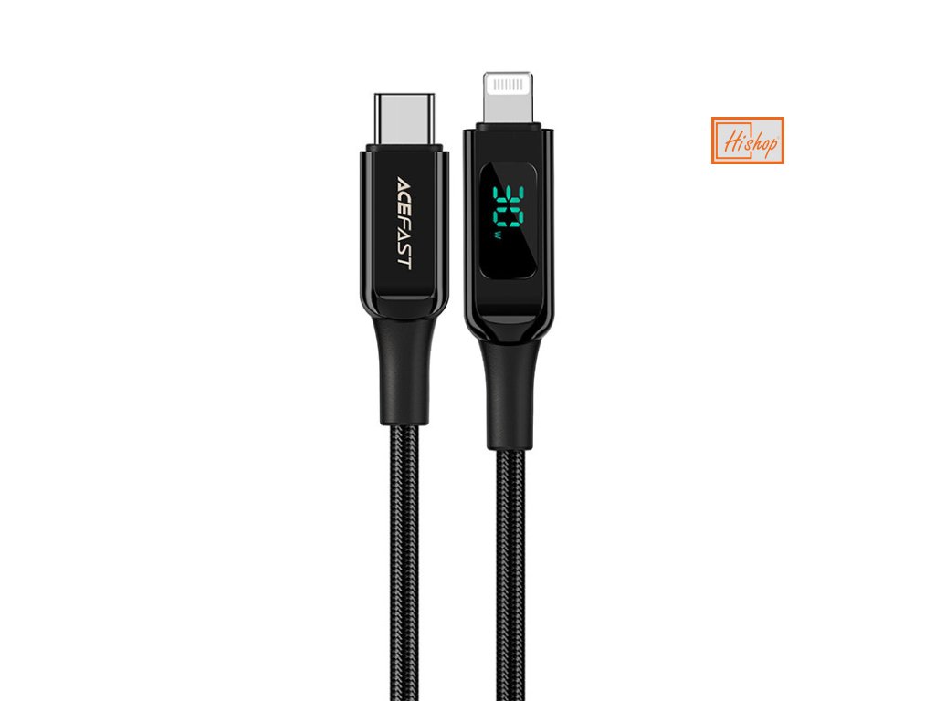eng pl Acefast cable MFI USB Type C Lightning 1 2m 30W 3A black C6 01 Black 87591 1