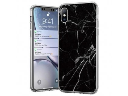 pol pm Wozinsky Marble zelowe etui pokrowiec marmur iPhone 12 Pro iPhone 12 czarny 62329 1