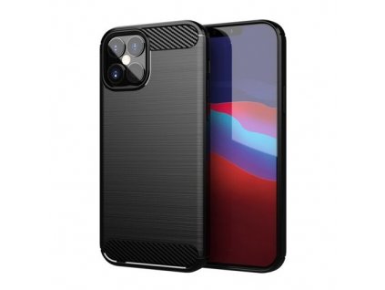pol pm Carbon Case elastyczne etui pokrowiec iPhone 12 mini czarny 62404 1