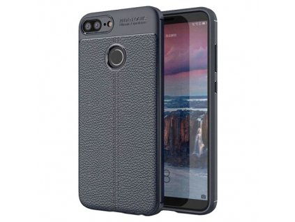eng pm Litchi Pattern Flexible Cover TPU Case for Huawei Honor 9 Lite blue 38632 1