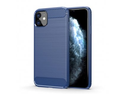 eng pm Carbon Case Flexible Cover TPU Case for iPhone 11 blue 54935 1