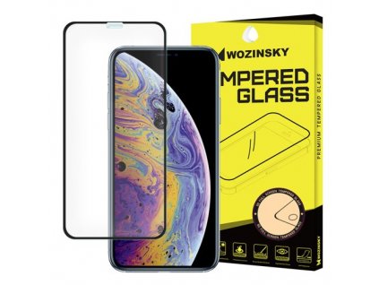 eng pm Wozinsky PRO Tempered Glass 5D Full Glue Super Tough Screen Protector Full Coveraged with Frame for iPhone 11 Pro iPhone XS iPhone X black 43119 1
