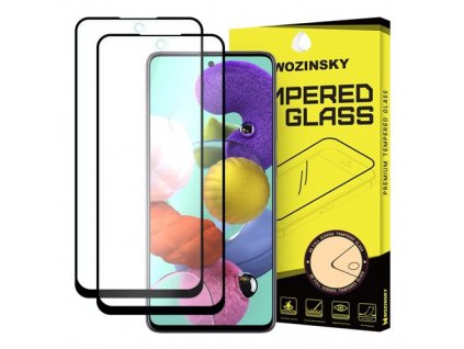 eng pm Wozinsky 2x Tempered Glass Full Glue Super Tough Screen Protector Full Coveraged with Frame Case Friendly for Samsung Galaxy A51 black 59658 1