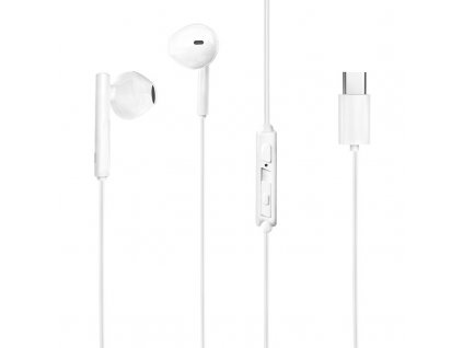 pol pl Dudao przewodowe sluchawki douszne USB Typ C z pilotem bialy X3S white 56481 1