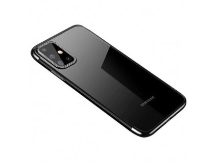 pol pm Clear Color case zelowy pokrowiec etui z metaliczna ramka Samsung Galaxy A41 czarny 62534 1