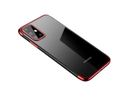 pol pm Clear Color case zelowy pokrowiec etui z metaliczna ramka Samsung Galaxy A41 czerwony 62536 1