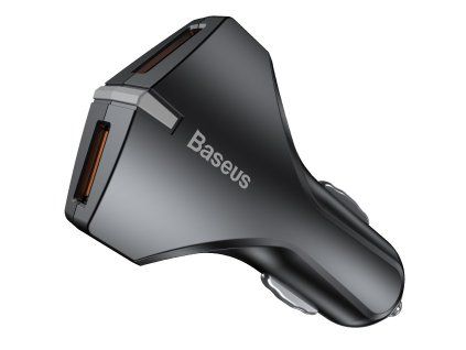 eng pl Baseus Small Rocket Modern Car Charger 2x USB QC 3 0 3A black CCALL RK01 25880 1