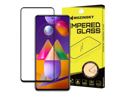 pol pm Wozinsky super wytrzymale szklo hartowane Full Glue na caly ekran z ramka Case Friendly Samsung Galaxy M31s czarny 63431 1