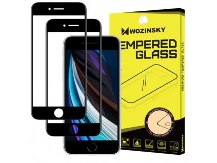 pol pm Wozinsky zestaw 2x super wytrzymale szklo hartowane Full Glue na caly ekran z ramka Case Friendly iPhone SE 2020 iPhone 8 iPhone 7 iPhone 6S iPhone 6 czarny 65301 1