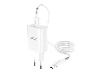 eng pm Dudao Home Travel EU Adapter USB Wall Charger 5V 2 4A QC3 0 Quick Charge 3 0 micro USB cable white A3EU Micro white 55645 1
