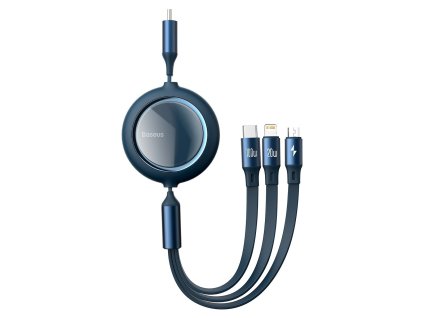 eng pl USB C cable 3in1 Baseus Bright Mirror to micro USB USB C Lightning 100W 1 2m blue 21045 7