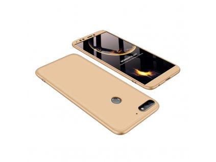 eng pl GKK 360 Protection Case Front and Back Case Full Body Cover Huawei Y7 Prime 2018 golden 45387 1