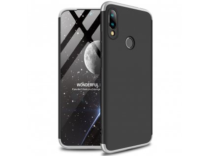 eng pl GKK 360 Protection Case Front and Back Case Full Body Cover Xiaomi Redmi 7 black silver 50064 1