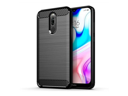 eng pl Carbon Case Flexible Cover TPU Case for Xiaomi Redmi 8 black 55234 1