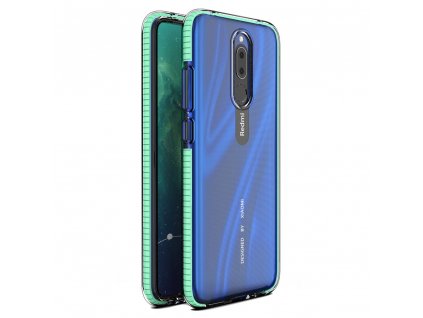 Spring Case čirý TPU gelový ochranný kryt s barevným rámečkem pro Xiaomi Redmi 8A / Xiaomi Redmi 8  Máta