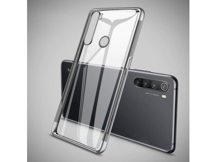 eng pl Clear Color Case Gel TPU Electroplating frame Cover for Xiaomi Redmi Note 8T black 59844 15