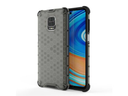 eng pl Honeycomb Case armor cover with TPU Bumper for Xiaomi Redmi Note 9 Pro Redmi Note 9S black 60221 1