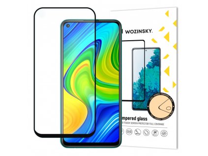 eng pl Wozinsky Tempered Glass Full Glue Super Tough Screen Protector Full Coveraged with Frame Case Friendly for Xiaomi Redmi 10X 4G Xiaomi Redmi Note 9 black 60695 1