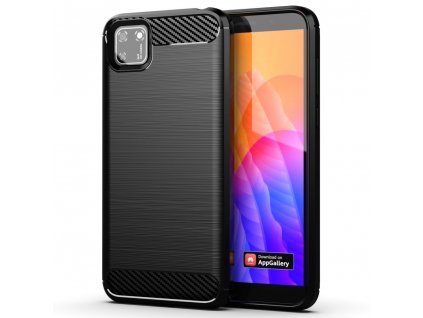 eng pl Carbon Case Flexible Cover TPU Case for Huawei Y5p black 61088 1