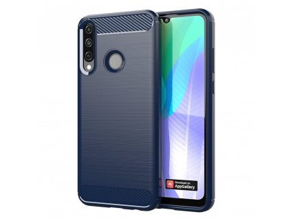 eng pl Carbon Case Flexible Cover TPU Case for Huawei Y6p blue 61091 1