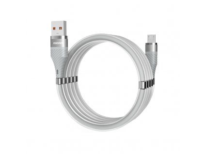eng pl Dudao self organizing magnetic cable USB cable micro USB 5 A 1 m gray L1xsM light gray 62438 1
