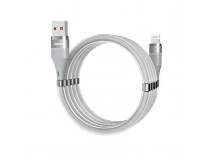 eng pl Dudao Self organizing Magnetic Cable USB Cable Lightning 5 A 1 m Gray L1xsL light gray 62440 1