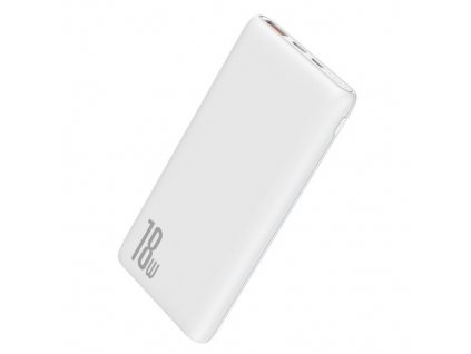 eng pm Baseus Bipow power bank 10000mAh 2x USB 1x USB Typ C Power Delivery 18W Quick Charge 3 0 bialy PPDML 02 56054 1