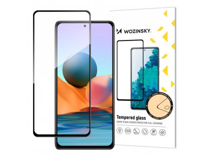 eng pl Wozinsky Tempered Glass Full Glue Super Tough Screen Protector Full Coveraged with Frame Case Friendly for Xiaomi Redmi Note 10 Redmi Note 10S black 69958 14