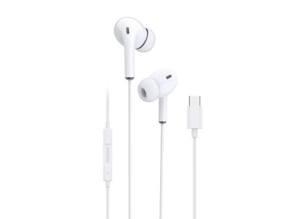 eng pl Dudao in ear headphones headset with remote control and microphone USB Type C white X14T white 60334 1