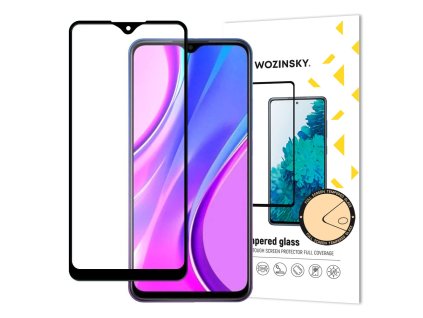 eng pl Wozinsky Tempered Glass Full Glue Super Tough Screen Protector Full Coveraged with Frame Case Friendly for Xiaomi Redmi 9 black 61835 1