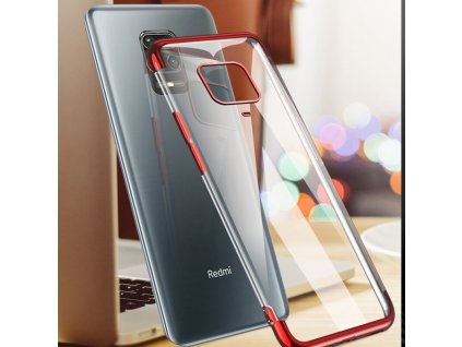 eng pl Clear Color Case Gel TPU Electroplating frame Cover for Xiaomi Redmi 10X 4G Xiaomi Redmi Note 9 red 62530 4
