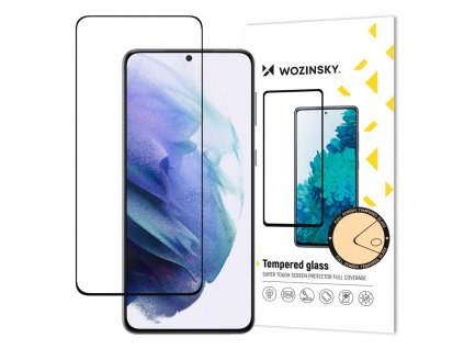 eng pl Wozinsky Tempered Glass Full Glue Super Tough Screen Protector Full Coveraged with Frame Case Friendly for Samsung Galaxy S21 5G S21 Plus 5G black 67941 14