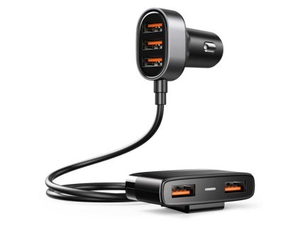 eng pl Joyroom smart car charger 5x USB 6 2 A with Extension black JR CL03 71542 1
