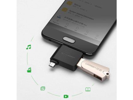 eng pl Ugreen OTG adapter USB USB 3 2 Gen 1 5Gbps USB Type C micro USB black 30453 23985 9