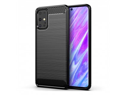 eng pl Carbon Case Flexible Cover TPU Case for Samsung Galaxy S20 Ultra black 56550 1